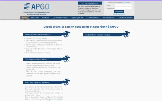 Site exemple Association APGO