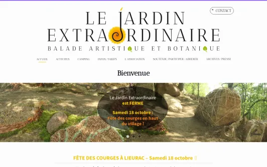 Site exemple le jardin extraordinaire