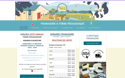 Site exemple LA FERME DU RIALET