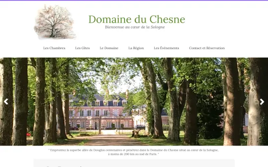 Site exemple Domaine du chesne